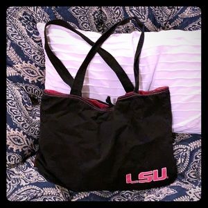 LSU reversible tote by Logochairs.com